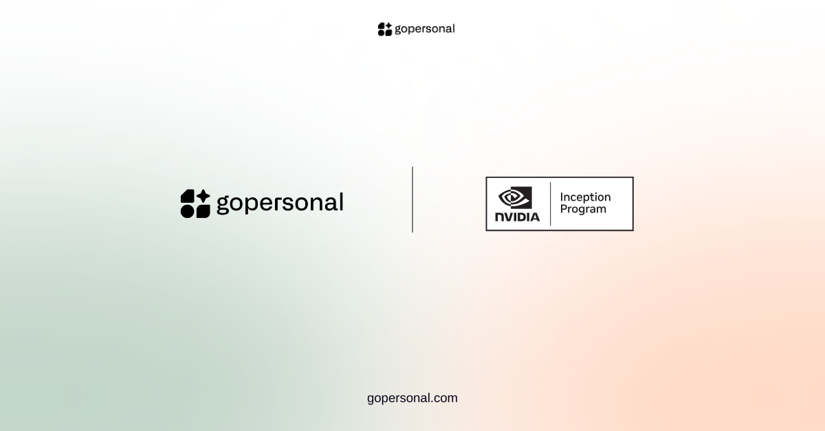 Gopersonal Selected for NVIDIA Inception Program